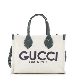 Logo Shopper Tote Printed Canvas Small