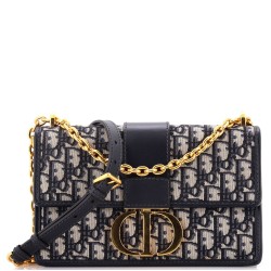 30 Montaigne Chain Flap Bag Oblique Canvas