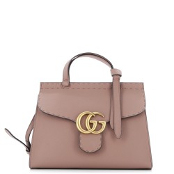 GG Marmont Top Handle Bag Leather Small