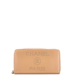 Deauville Zip Around Wallet Caviar Long