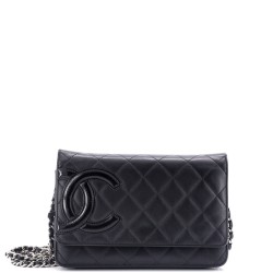 Cambon Wallet on Chain Quilted Leather