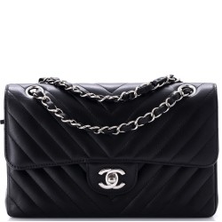 Classic Double Flap Bag Chevron Lambskin Small