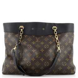 Pallas Shopper Monogram Canvas and Calfskin