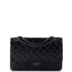 So Black Reissue 2.55 Flap Bag Quilted Glazed Calfskin 226