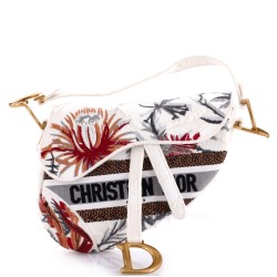Saddle Bag Logo Embroidered Canvas Medium