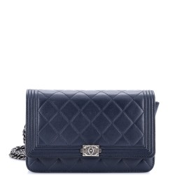 Boy Wallet on Chain Quilted Lambskin