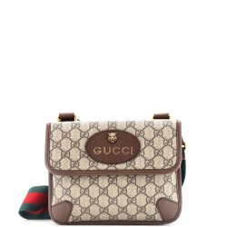 Neo Vintage Flap Messenger GG Coated Canvas Small