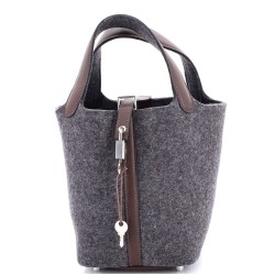 Picotin Lock Bag Felt with Leather PM