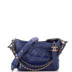 Gabrielle Hobo Quilted Goatskin and Patent Small