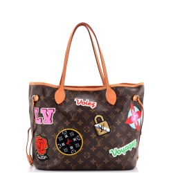 Neverfull NM Tote Limited Edition Patches Monogram Canvas MM