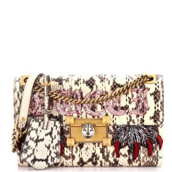 Osiride Shoulder Bag Embellished Snakeskin Medium