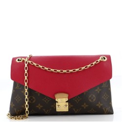 Pallas Chain Shoulder Bag Monogram Canvas and Calfskin