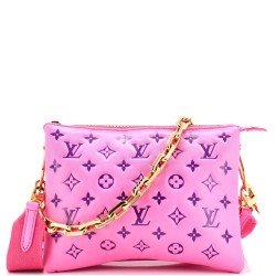 Coussin Bag Monogram Embossed Lambskin PM