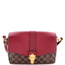 Clapton Handbag Damier and Leather PM