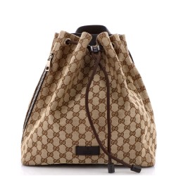 Drawstring Backpack GG Canvas Medium