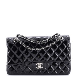 Classic Double Flap Bag Quilted Patent Medium