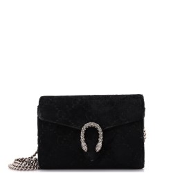 Dionysus Chain Wallet GG Velvet Small