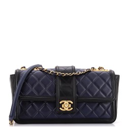 Elegant CC Flap Bag Quilted Lambskin Jumbo