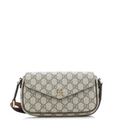Ophidia Envelope Flap Shoulder Bag GG Coated Canvas Mini