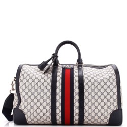 Savoy Web Convertible Duffle Bag GG Coated Canvas Large