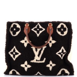 OnTheGo Tote Monogram Giant Teddy Fleece GM