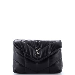 LouLou Puffer Clutch Leather Small