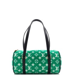 Papillon Handbag LV Match Monogram Jacquard Velvet