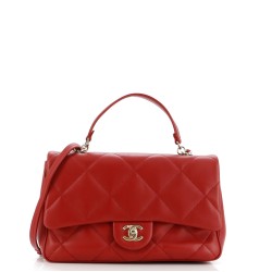 Easy Carry NM Flap Bag Quilted Lambskin Medium