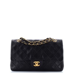 Vintage Classic Double Flap Bag Quilted Lambskin Medium