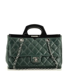 CC Delivery Tote Quilted Glazed Calfskin Small