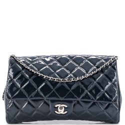 Clutch with Chain Quilted Patent
