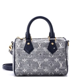 Speedy Bandouliere Bag Monoglam Jacquard Canvas 20