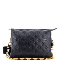 Coussin Bag Monogram Embossed Lambskin PM