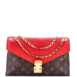 Pallas Chain Shoulder Bag Monogram Canvas and Calfskin