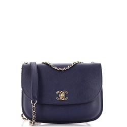 Curved CC Flap Messenger Caviar Small
