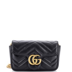 GG Marmont Flap Bag Matelasse Leather Super Mini