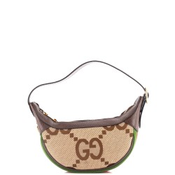 Ophidia Half Moon Bag Jumbo GG Canvas Mini