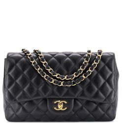Classic Single Flap Bag Quilted Lambskin Jumbo