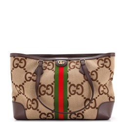 Ophidia Shopping Tote Jumbo GG Canvas Medium