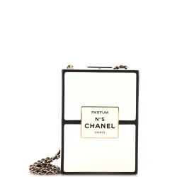 No.5 Perfume Box Evening Clutch Leather