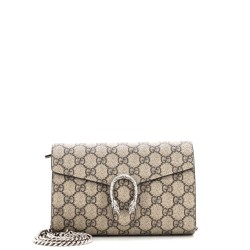 Dionysus Chain Wallet GG Coated Canvas Small