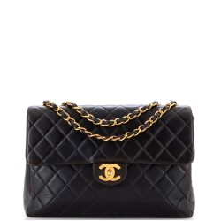 Vintage Classic Single Flap Bag Quilted Lambskin Jumbo