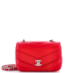 Data Center Envelope Flap Bag Chevron Caviar Mini