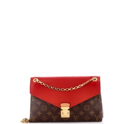 Pallas Chain Shoulder Bag Monogram Canvas and Calfskin