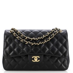 Classic Double Flap Bag Quilted Lambskin Jumbo