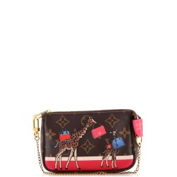 Pochette Accessoires Limited Edition Christmas Animation Monogram Canvas Mini