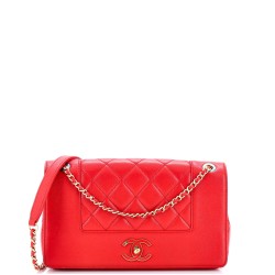 Mademoiselle Vintage Flap Bag Quilted Sheepskin Medium