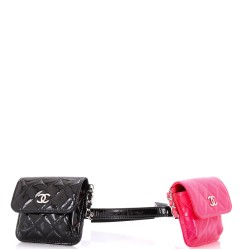 CC Belt In Love Waist Bag Quilted Patent Mini