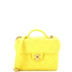 Handy Box Vanity Case Quilted Caviar