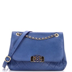 Data Center Back Pocket Flap Bag Caviar Medium